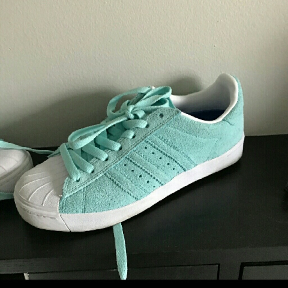 Mint green Adidas vulc  size 4.5